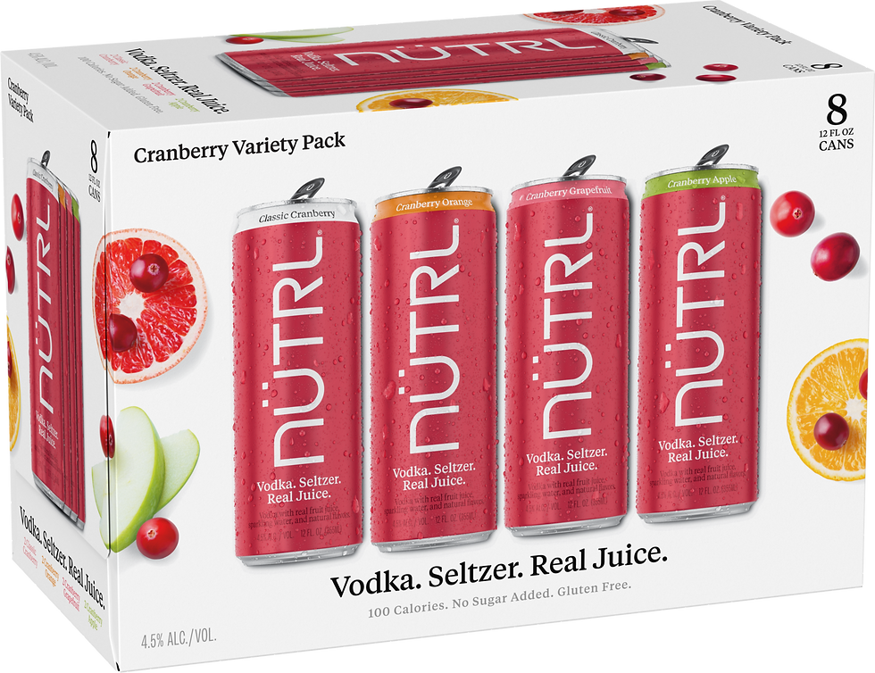 Nutrl Cranberry Variety 8 Pack